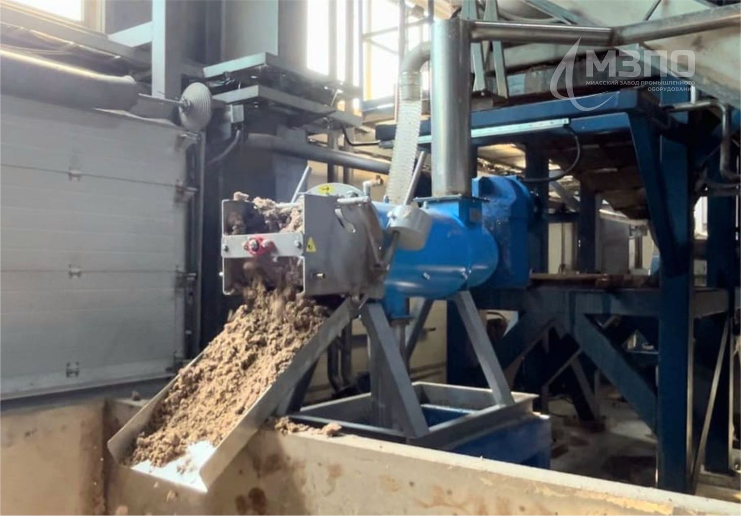 Процесс обезвоживания целлюлозы на шнековом сепараторе EcoPulse